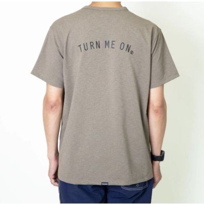 画像1: TURN ME ON（ターンミーオン) アーチロゴ水陸両用 S/S TEE  (BLACK)  (KAHKI) (MENS)M/L/XLサイズ