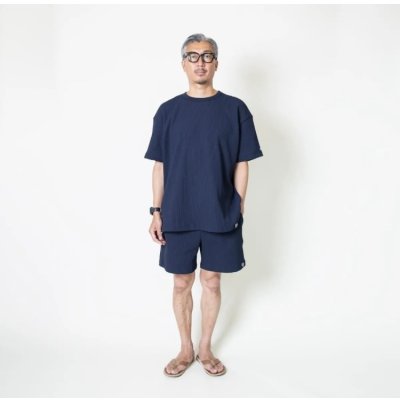 画像2: TURN ME ON（ターンミーオン) ワッフルサーマルイージーショーツ（NAVY）(MENS) M/L/XLサイズ