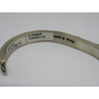 画像11: ■インディアンジュエリー■NAVAJO族(ナバホ族)■バングル Martha Cayatineto(NAVAJO-B-029) キングマンターコイズ ■アリゾナ北部現地買付
