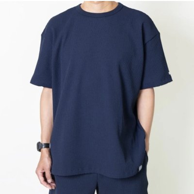 画像1: TURN ME ON（ターンミーオン) ワッフルサーマルTEE(NAVY)  (MENS)M/L/XLサイズ