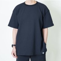TURN ME ON（ターンミーオン) ワッフルサーマルTEE(BLACK)  (MENS)M/L/XLサイズ