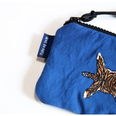 画像3: TURN ME ON（ターンミーオン)　トラ刺繍コインケース(BLUE)