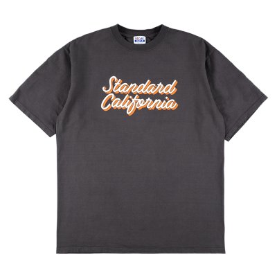 画像1: SALE対象外 (STANDARD CALIFORNIA/スタンダードカリフォルニア) SD Heavyweight Modern Twist Signs Logo T■Charcoal ■（メンズ）M/L/XLサイズ