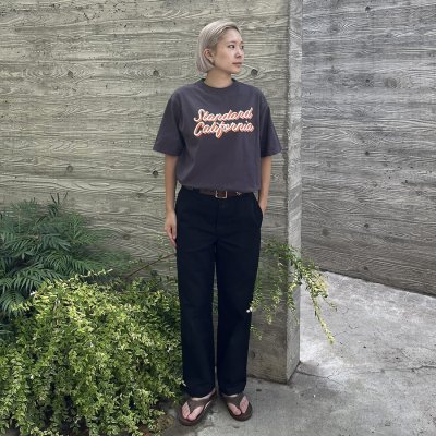 画像2: SALE対象外 (STANDARD CALIFORNIA/スタンダードカリフォルニア) SD Heavyweight Modern Twist Signs Logo T■Charcoal ■（メンズ）M/L/XLサイズ