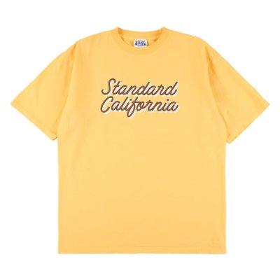 画像1: SALE対象外 (STANDARD CALIFORNIA/スタンダードカリフォルニア) SD Heavyweight Basic Logo T■YELLOW■（メンズ）M/L/XLサイズ