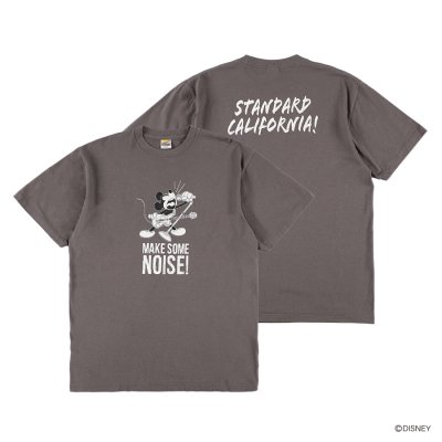 画像1: SALE対象外 (STANDARD CALIFORNIA/スタンダードカリフォルニア) Disney / SD Make Some Noise T■Charcoal■（メンズ）M/L/XLサイズ