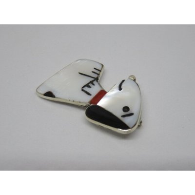 画像4: インディアンジュエリー■ZUNI族（ズニ族）■ネックレストップ（ZUNI-DD-001) Shenel・Comosona　インレイ  スヌーピー　
