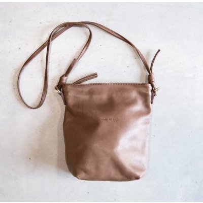 画像1: TURN ME ON（ターンミーオン) レザーミニショルダーBAG (BROWN)