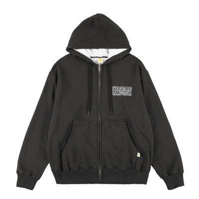 画像1:  スタンダードカリフォル二ア（STANDARD CALIFORNIA)  RUSSELL ATHLETIC / SD W Face Logo Zip Hood Sweat■Black■（メンズ）M/Lサイズ 