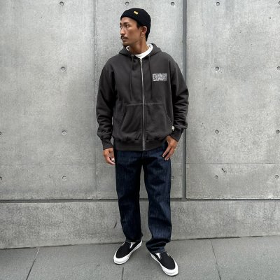 画像6:  スタンダードカリフォル二ア（STANDARD CALIFORNIA)  RUSSELL ATHLETIC / SD W Face Logo Zip Hood Sweat■Black■（メンズ）M/Lサイズ 