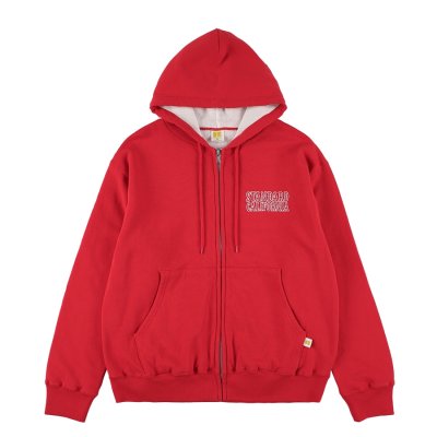 画像1:  スタンダードカリフォル二ア（STANDARD CALIFORNIA)  RUSSELL ATHLETIC / SD W Face Logo Zip Hood Sweat■Red■（メンズ）M/Lサイズ 
