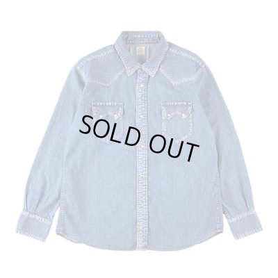 画像1:  (STANDARD CALIFORNIA/スタンダードカリフォルニア) SD Denim Western Shirt Vintage Wash　Indigo（メンズ）M/L/XLサイズ
