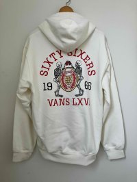 ■バンズ（VANS)■スエットプルオーバー■オートミール　VAN DOREN 1966■メンズ US(M) (L)サイズ