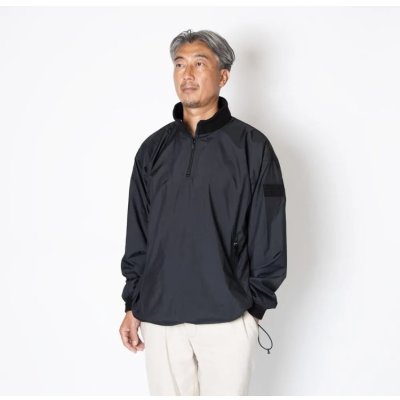 画像3:  (TURN ME ON / ターンミーオン) 撥水タフレックスⓇ×フリース ハーフZIP(BLACK) (MENS)M/Lサイズ