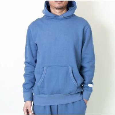 画像1: TURN ME ON（ターンミーオン) サイドリブP/Oスウェットパーカ(BLUE) (MENS)M/Lサイズ 