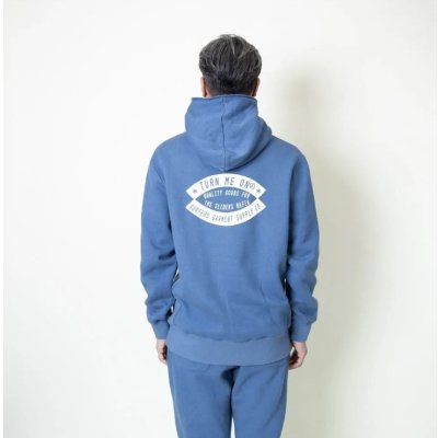 画像2: TURN ME ON（ターンミーオン) サイドリブP/Oスウェットパーカ(BLUE) (MENS)M/Lサイズ 
