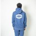 画像2: TURN ME ON（ターンミーオン) サイドリブP/Oスウェットパーカ(BLUE) (MENS)M/Lサイズ  (2)
