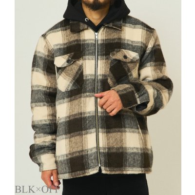 画像2: (BIG MIKE/ビッグマイク) Ombre Zip Quilted Lining Jacket / BLK×OFF(メンズ)M/L/XLサイズ