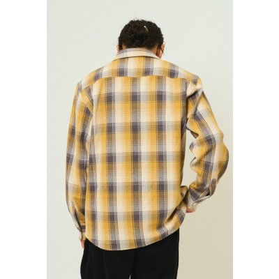 画像4: (BIG MIKE/ビッグマイク) Heavy Flannel Shirts / GRY×YEL×OFF (メンズ)M/L/XLサイズ
