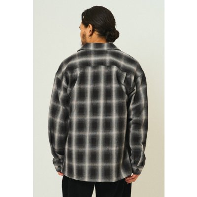 画像2: (BIG MIKE/ビッグマイク) Heavy Flannel Zip Shirt Jacket / BLK×GRY(メンズ)M/L/XLサイズ