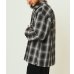 画像3: (BIG MIKE/ビッグマイク) Heavy Flannel Zip Shirt Jacket / BLK×GRY(メンズ)M/L/XLサイズ (3)