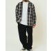 画像4: (BIG MIKE/ビッグマイク) Heavy Flannel Zip Shirt Jacket / BLK×GRY(メンズ)M/L/XLサイズ (4)