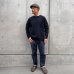 画像2:  スタンダードカリフォル二ア（STANDARD CALIFORNIA)  SD 2Layer Wool Knit   Navy（メンズ）M/Lサイズ  (2)