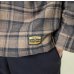 画像4:  (TURN ME ON / ターンミーオン) チェックネル×キルティングJKT(BROWN) (MENS)M/Lサイズ (4)