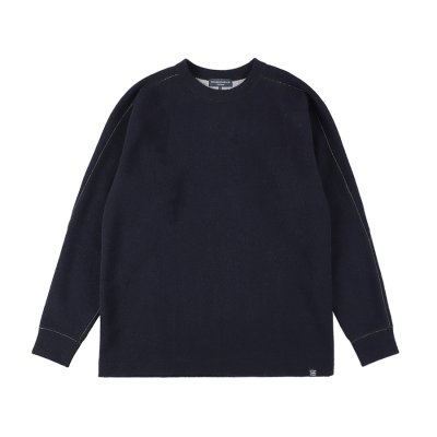 画像1:  スタンダードカリフォル二ア（STANDARD CALIFORNIA)  SD 2Layer Wool Knit   Navy（メンズ）M/Lサイズ 