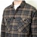 画像3:  (TURN ME ON / ターンミーオン) チェックネル×キルティングJKT(BROWN) (MENS)M/Lサイズ (3)