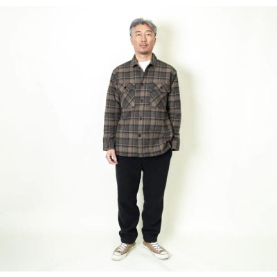 画像5:  (TURN ME ON / ターンミーオン) チェックネル×キルティングJKT(BROWN) (MENS)M/Lサイズ
