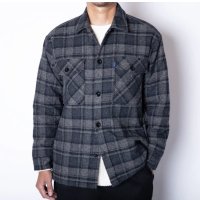  (TURN ME ON / ターンミーオン) チェックネル×キルティングJKT(BLACK) (MENS)M/Lサイズ