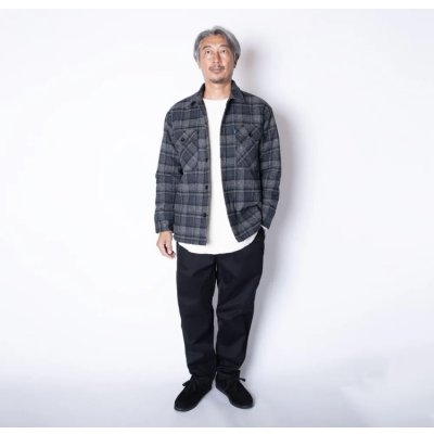 画像3:  (TURN ME ON / ターンミーオン) チェックネル×キルティングJKT(BLACK) (MENS)M/Lサイズ