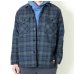 画像1:  (TURN ME ON / ターンミーオン) チェックネル×キルティングJKT(BLUE) (MENS)M/Lサイズ (1)