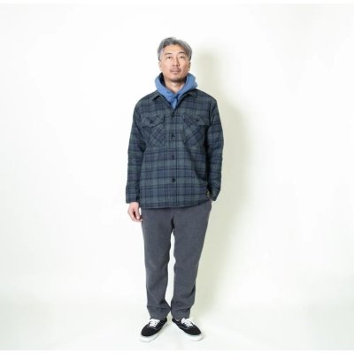 画像5:  (TURN ME ON / ターンミーオン) チェックネル×キルティングJKT(BLUE) (MENS)M/Lサイズ