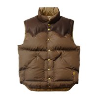 （STANDARD CALIFORNIA/スタンダードカリフォルニア）Rocky Mountain Featherbed / SD Down Vest　(Brown)（メンズ）40/42/44サイズ