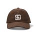 画像2:  (STANDARD CALIFORNIA/スタンダードカリフォルニア) SD Corduroy Logo Baseball Cap　ブラウン (2)