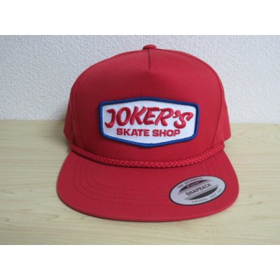 画像1: ■カリフォルニア ハンティントンビーチのスケボーショップ [JOKERS SKATE SHOP] オリジナル スナップバックキャップ■レッド■USA買付商品