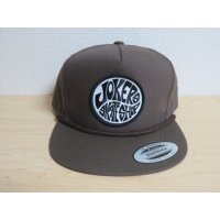 ■カリフォルニア ハンティントンビーチのスケボーショップ [JOKERS SKATE SHOP] オリジナル スナップバックキャップ(2)■ブラウン■USA買付商品
