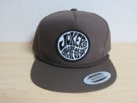 ■カリフォルニア ハンティントンビーチのスケボーショップ [JOKERS SKATE SHOP] オリジナル スナップバックキャップ(2)■ブラウン■USA買付商品