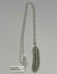 ■インディアンジュエリー■NAVAJO族（ナバホ族）Kevin Billah■フェザーネックレス