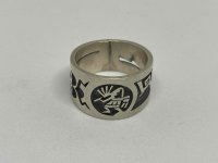 ■インディアンジュエリー■HOPI族（ホピ族）Lucion Koinva■指輪 リング（HOPI-R-013) ■16号■ココペリ■アリゾナ北部現地買付