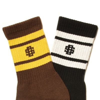 画像2: (STANDARD CALIFORNIA/スタンダードカリフォルニア) SD Sports Socks-2P Type-2 (Black、Brown )