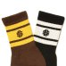 画像2: (STANDARD CALIFORNIA/スタンダードカリフォルニア) SD Sports Socks-2P Type-2 (Black、Brown ) (2)