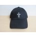 画像1: (DOGTOWN/ドッグタウン) Cross logo low twill cap　ブラック (1)