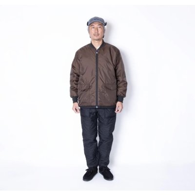 画像6:  (TURN ME ON / ターンミーオン) 中綿リバーシブルブルゾン(BLACK/BROWN)  (MENS)M/Lサイズ