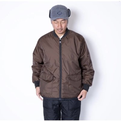 画像5:  (TURN ME ON / ターンミーオン) 中綿リバーシブルブルゾン(BLACK/BROWN)  (MENS)M/Lサイズ