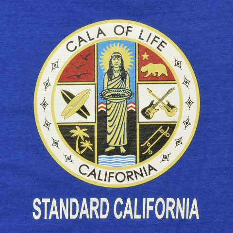 (STANDARD CALIFORNIA/スタンダードカリフォルニア) SD CALA of Life Circle Logo T ブルー