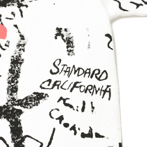 画像4:  (STANDARD CALIFORNIA/スタンダードカリフォルニア) × (JIMMY'Z/ジミーズ) JIMMY'Z × SD Photo T■ホワイト/ブラック■（メンズ）S/M/Lサイズ (4)