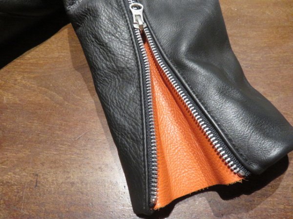 画像5: トニータイズサン(TONY TAIZSUN)×バンソン(VANSON)VANSON X TONY TAIZSUN DOUBLE RIDERS LEATHER JACKET■ブラック■（メンズ）38サイズ (5)